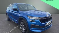 Race blue metallic Used 2024 Skoda Kodiaq SportLine SUV | £36,000 (Fair price)