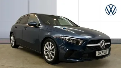 Blue Used 2021 Mercedes A200 Executive Hatchback | £18,153 (Fair price)