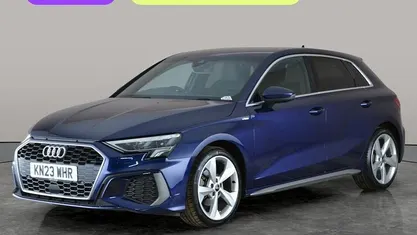 Used Audi A3 Sportback S-Line 150 HP (110 kW) 2023 Blue Hatchback
