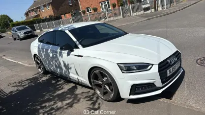 Used Audi A5 Sportback Black Edition 190 HP (139 kW) 2019 White Hatchback