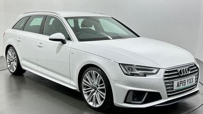Begagnad Audi A4 S-Line 190 HK (139 kW) 2019 Vit Kombi
