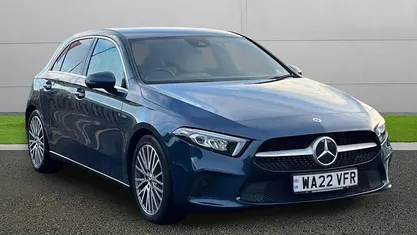 Blue Used 2022 Mercedes A180 Executive Hatchback | £19,299 (Fair price)