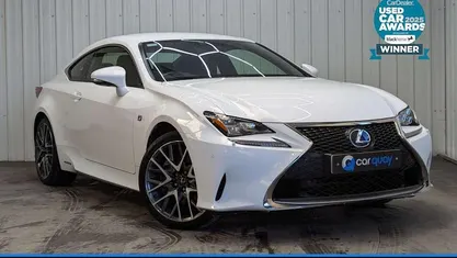 Used Lexus RC300h Sport Line 223 HP (164 kW) 2018 White Coupe