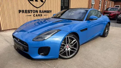 Used Jaguar F-Type R-Dynamic 300 HP (220 kW) 2019 Blue Coupe