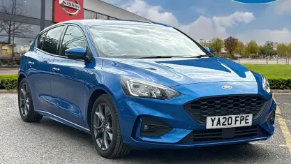 Begagnad Ford Focus ST-Line 125 HK (91 kW) 2020 Blå Halvkombi
