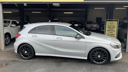 Used Mercedes A200 AMG Line Premium 136 HP (100 kW) 2017 Silver Hatchback