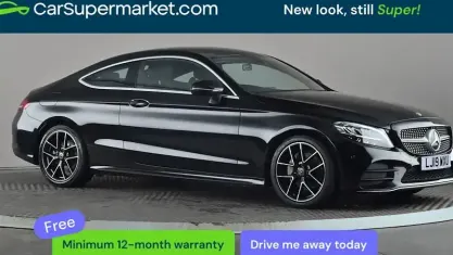 Second-hand Mercedes C200 AMG line 184 CP (135 kW) 2019 Negru Coupe