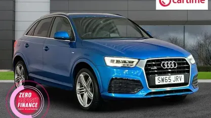 Used Audi Q3 S-line plus 184 HP (135 kW) 2016 Blue SUV