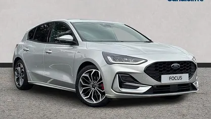 New Ford Focus ST-Line X 280 HP (205 kW) 2025 Moondust silver (premium colour) Hatchback