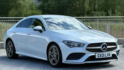 Used Mercedes CLA220 AMG line 190 HP (139 kW) 2021 White Sedan