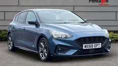Blue Used 2019 Ford Focus ST-Line Hatchback | £10,495 (Fair price)