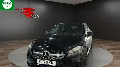 Used Mercedes A200 AMG line 136 HP (100 kW) 2017 Black Hatchback