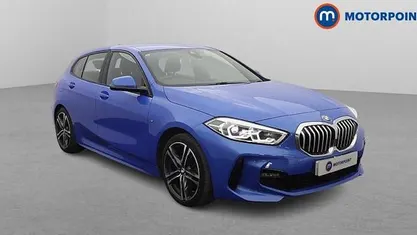 Used BMW 118 M Sport 136 HP (100 kW) 2021 Blue Hatchback