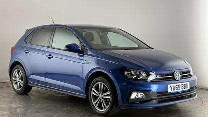 Used VW Polo R-line 116 HP (85 kW) 2019 Blue Hatchback