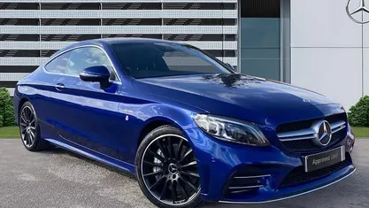 Used Mercedes C43 AMG Premium Plus 390 HP (286 kW) 2019 Blue Coupe