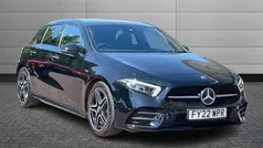 Cosmos black Used 2022 Mercedes A250 AMG Line Premium Plus Hatchback | £25,750 (Fair price)