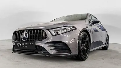 Used Mercedes A250 AMG line 218 HP (160 kW) 2021 Grey Hatchback