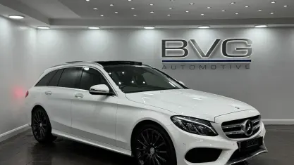 Used Mercedes C250 AMG Line Premium 204 HP (150 kW) 2014 White Estate