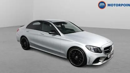 Used Mercedes C220 AMG line 194 HP (142 kW) 2020 Silver Sedan