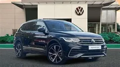 Deep black Used 2025 VW Tiguan Allspace R-line SUV | £33,943 (Fair price)
