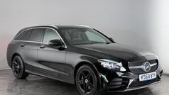 Black Used 2019 Mercedes C300 AMG line Estate | £17,650 (Fair price)