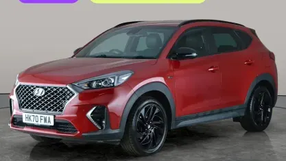 Begagnad Hyundai Tucson N Line 136 HK (100 kW) 2020 Röd SUV