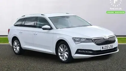 Used Skoda Superb SE Technology 150 HP (110 kW) 2022 White Estate