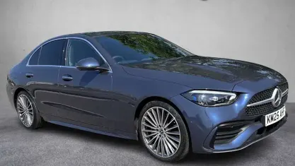 Used Mercedes C300 AMG line 265 HP (194 kW) 2025 Blue Sedan