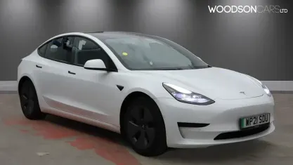 Used Tesla Model 3 Standard Range 208 kW (283 HP) 2021 White Sedan