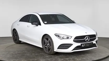 Used Mercedes CLA180 AMG line 136 HP (100 kW) 2022 White Coupe