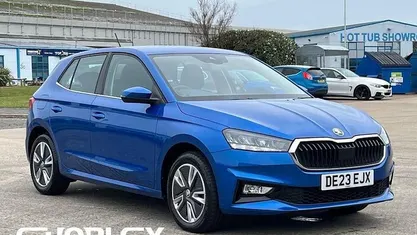 Used Skoda Fabia SE L 110 HP (80 kW) 2023 Blue Hatchback