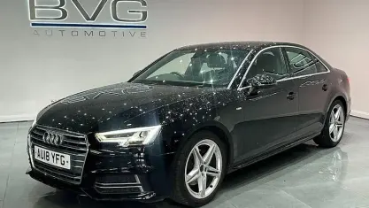 Used Audi A4 S-Line 150 HP (110 kW) 2018 Black Sedan