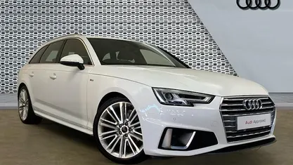 Begagnad Audi A4 S-Line 150 HK (110 kW) 2019 Vit Kombi