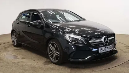 Used Mercedes A180 AMG Line Premium 109 HP (80 kW) 2017 Black Hatchback