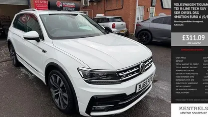 White Used 2019 VW Tiguan R-line SUV | £15,795 (Good price)