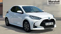 White Used 2022 Toyota Yaris Hybrid Design Hatchback | £16,940 (Fair price)