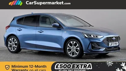 Blue Used 2023 Ford Focus ST-Line Hatchback | £15,397 (Fair price)