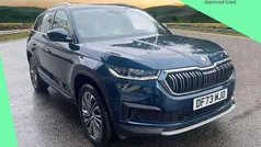 Petrol blue metallic Used 2023 Skoda Kodiaq SE L Executive SUV | £28,295 (Fair price)