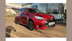 Red Used 2021 Toyota Yaris Hybrid Design Hatchback | £15,490 (Fair price)