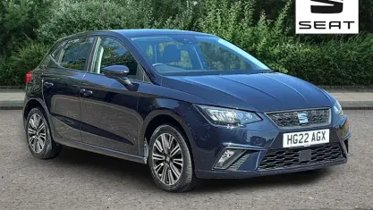 Used Seat Ibiza SE Technology 80 HP (58 kW) 2022 Blue Hatchback