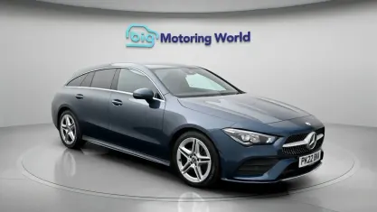 Used Mercedes CLA200 AMG line 163 HP (119 kW) 2022 Blue Estate