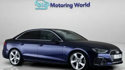 Used Audi A4 S-Line 204 HP (150 kW) 2021 Blue Sedan