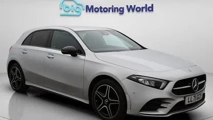 Used Mercedes A250 AMG line 259 HP (190 kW) 2022 Silver Hatchback
