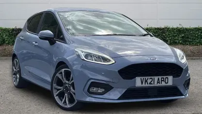 Used Ford Fiesta ST-Line X 125 HP (91 kW) 2021 Blue Hatchback