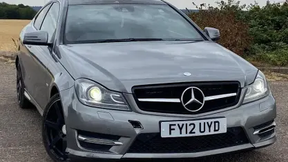 Used Mercedes C220 AMG 170 HP (125 kW) 2012 Silver Coupe