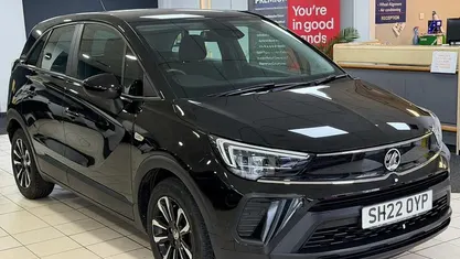 Used Vauxhall Crossland Design Edition 83 HP (61 kW) 2022 Black SUV