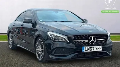 Black Used 2017 Mercedes CLA220 AMG line Sedan | £17,199 (Fair price)