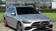 Blue Used 2024 Mercedes C300e AMG Line Premium Plus Estate | £40,995 (Fair price)