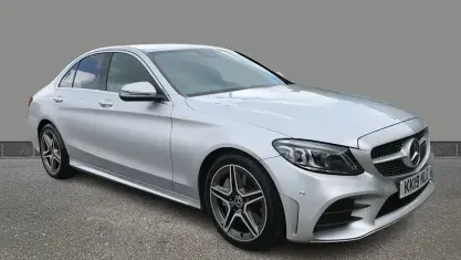 Used Mercedes C300 AMG Line Premium 245 HP (180 kW) 2019 Silver Sedan