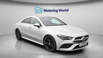 Used Mercedes CLA180 AMG line 136 HP (100 kW) 2021 Silver Coupe